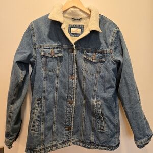 Marine Layer Denim with Cream Sherpa Lining